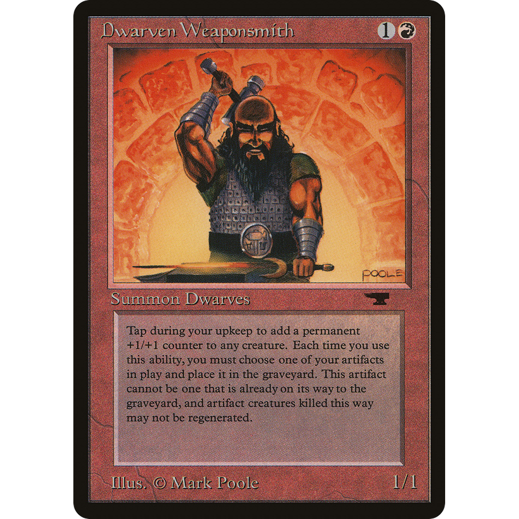 MTG Singles - Dwarven Weaponsmith - Antiquities - Regular
