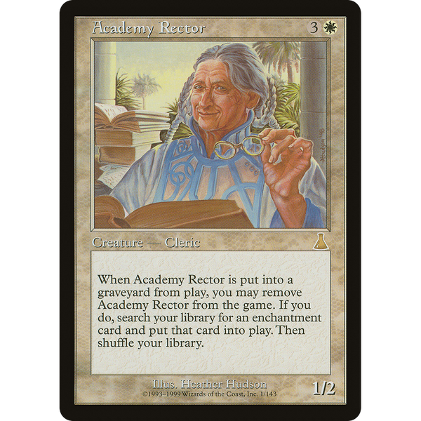 Magic the Gathering Academy Rector - Urza's Destiny NM