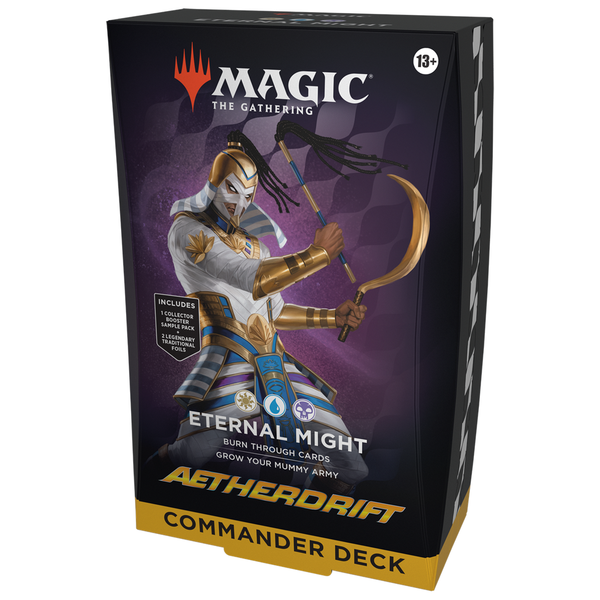 Magic the Gathering Aetherdrift Commander Deck Eternal Might English