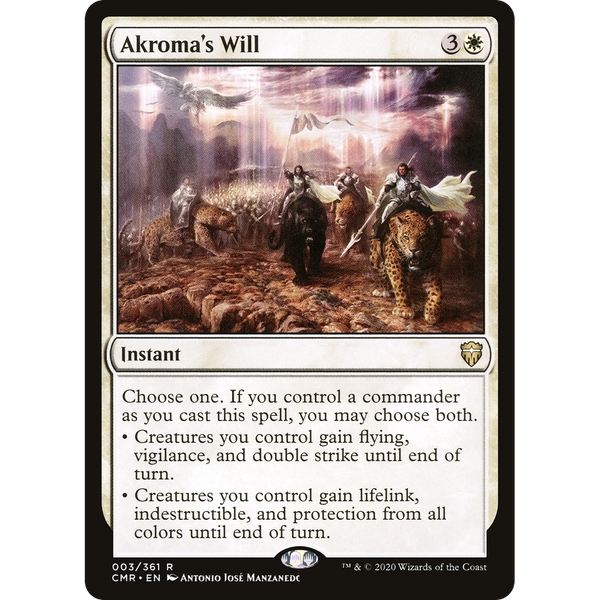 Magic the Gathering Akroma's Will - Commander Legends NM