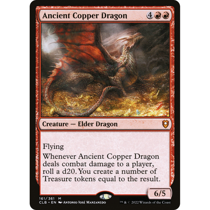 Magic the Gathering Ancient Copper Dragon - Commander Legends: Battle for Baldur's Gate NM