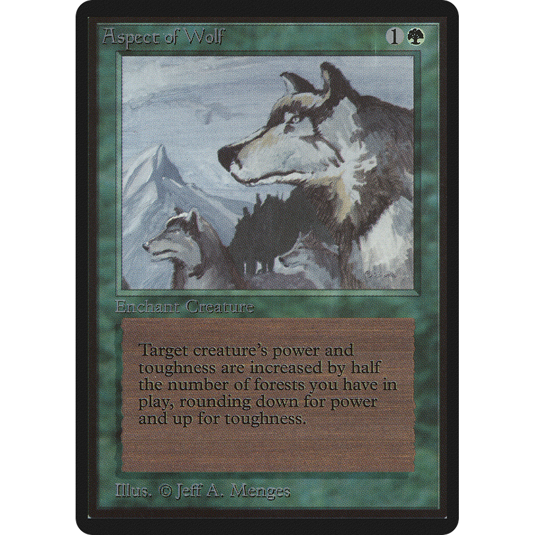 MTG Singles - Aspect of Wolf - Beta - NM