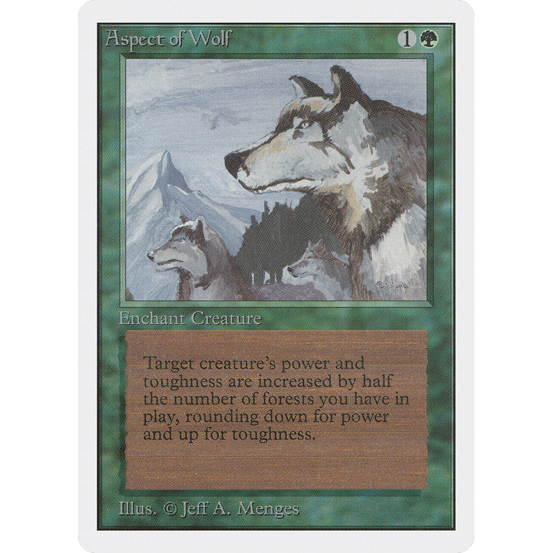 Magic the Gathering Aspect of Wolf - Unlimited NM