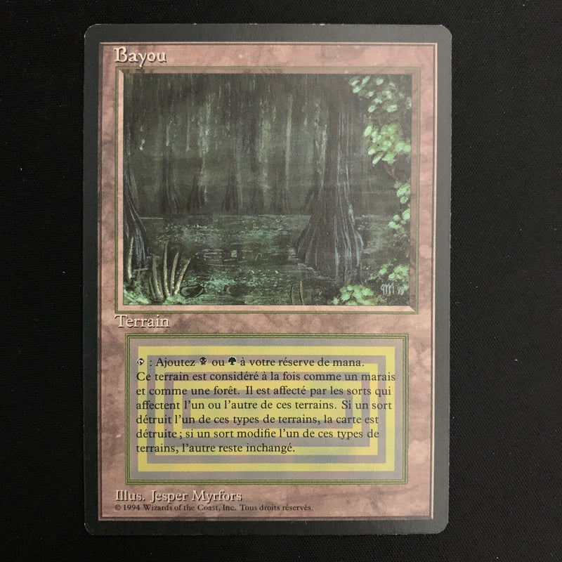 Magic the Gathering Bayou - Foreign Black Bordered - French EX - 23092