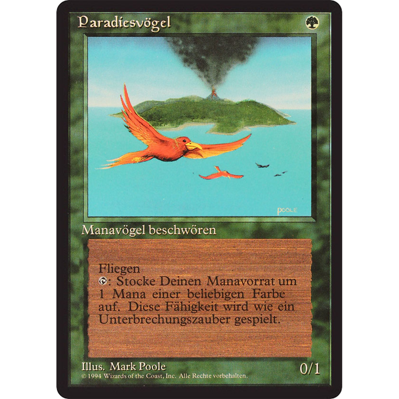 Magic the Gathering Birds of Paradise - Foreign Black Bordered - German NM