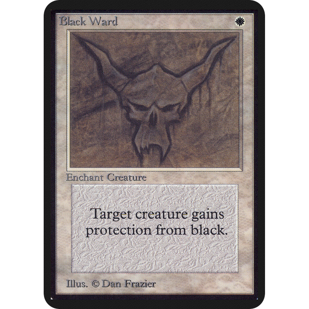 MTG Singles - Black Ward - Alpha - NM