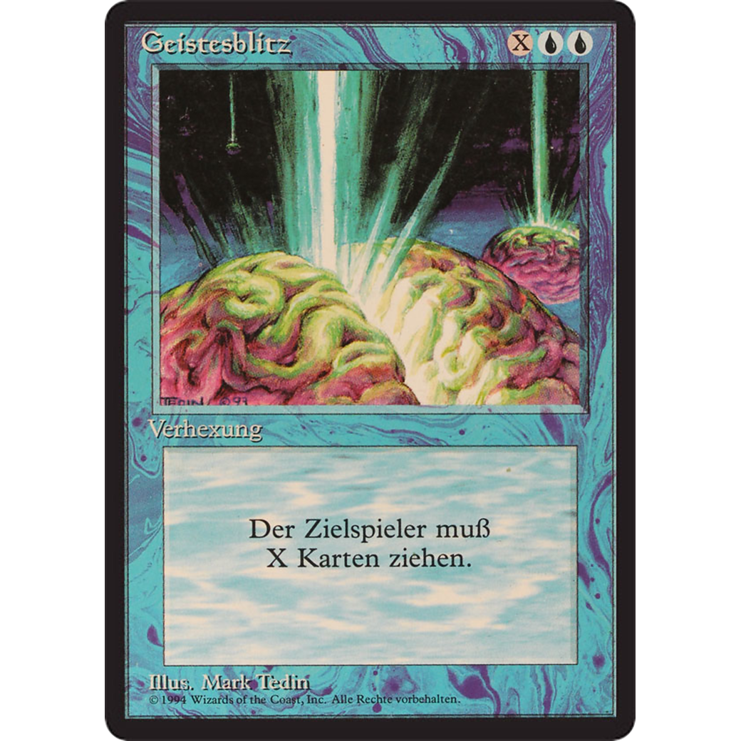 Magic the Gathering Braingeyser - Foreign Black Bordered - German NM