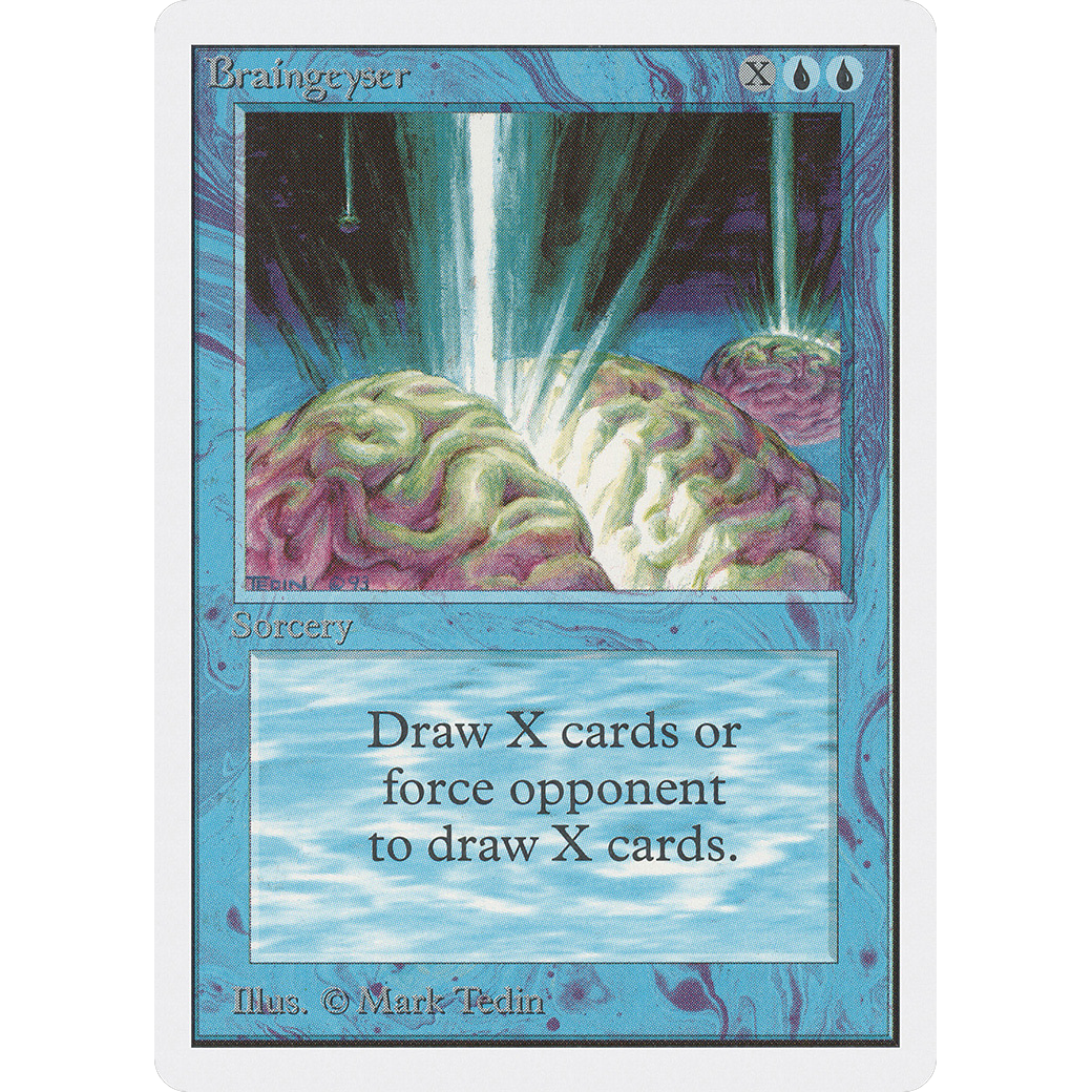 MTG Singles - Braingeyser - Unlimited - NM