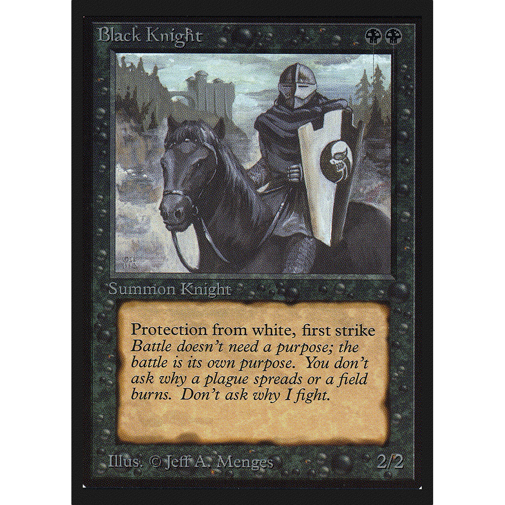 MTG Singles - Black Knight - Collectors' Edition - Regular