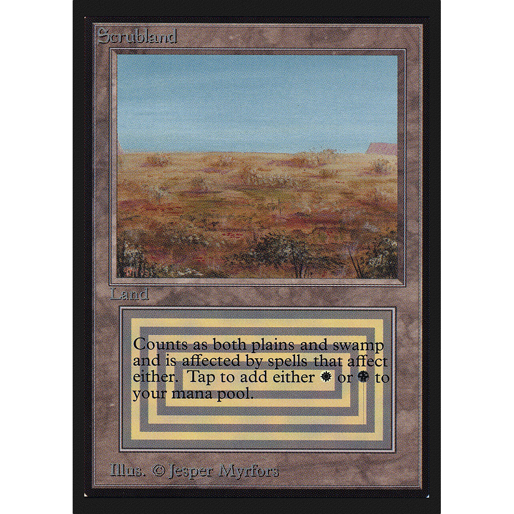 MTG Singles - Scrubland - Collectors' Edition - 