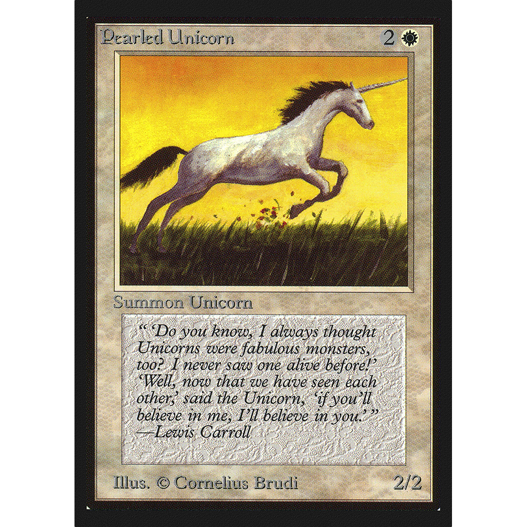 MTG Singles - Pearled Unicorn - International Edition - Regular