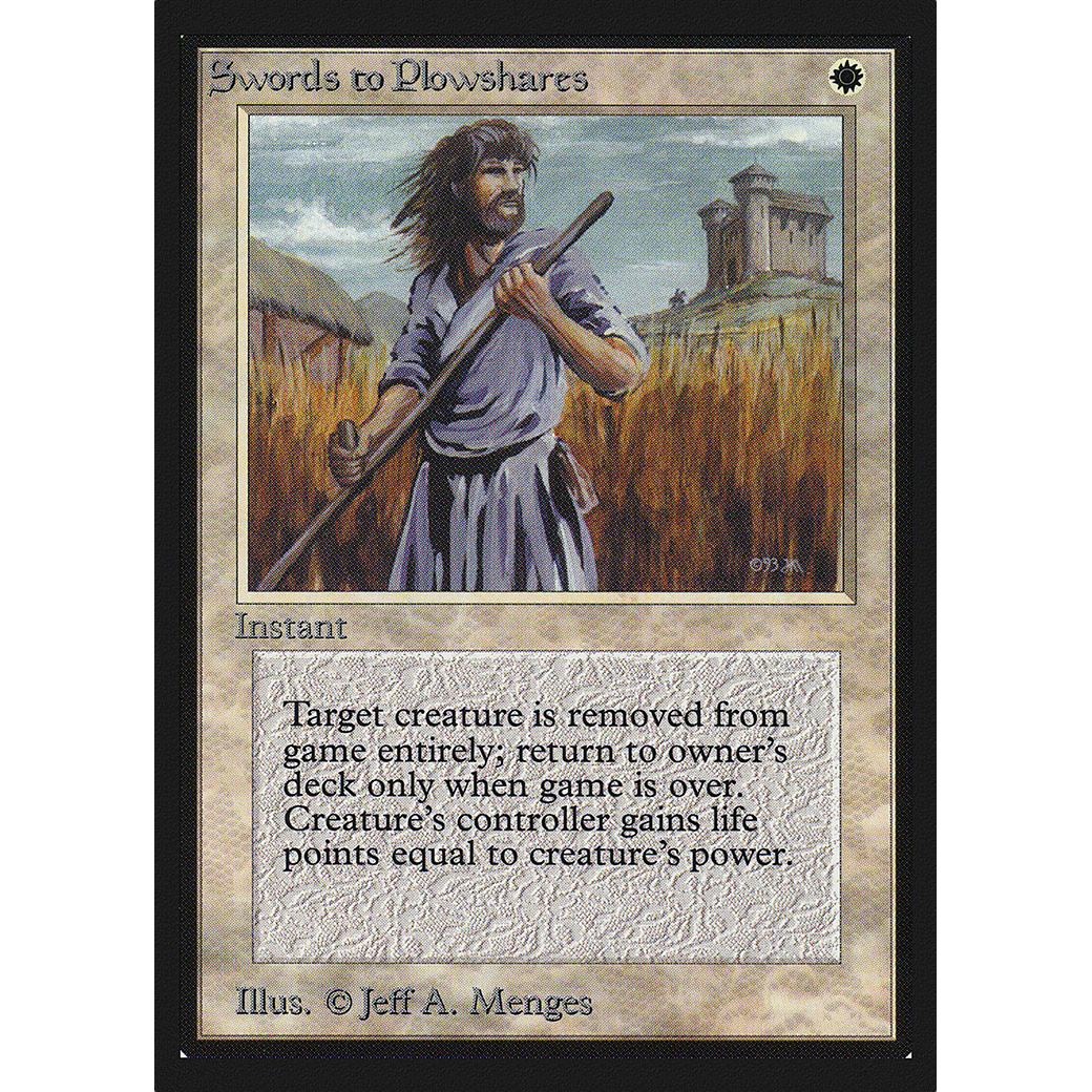 Swords to Plowshares 剣を鍬に④ Swords to Plowshares | 4th Edition | Star City Games