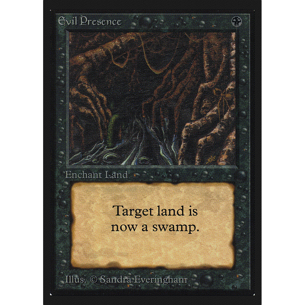 MTG Singles - Evil Presence - International Edition - Regular