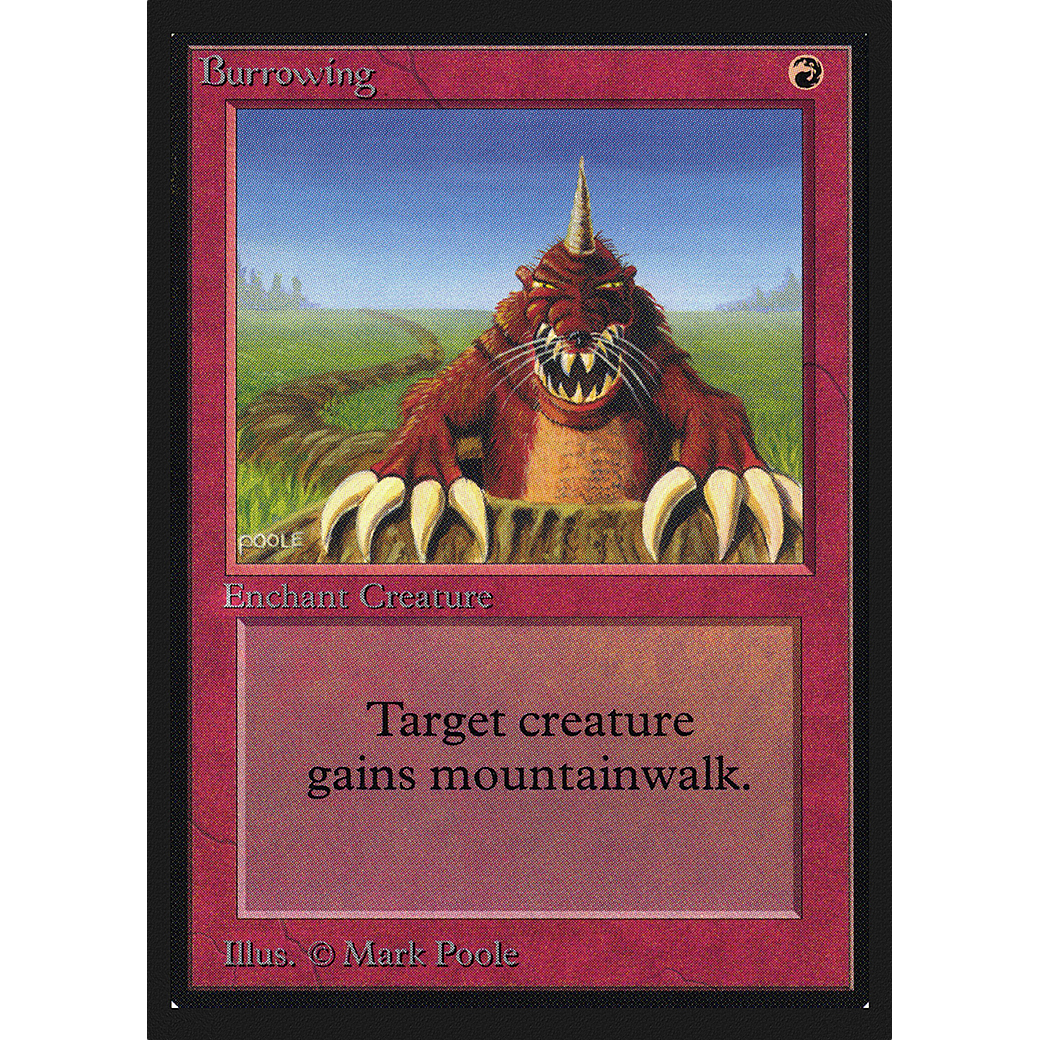 MTG Singles - Burrowing - International Edition - Regular