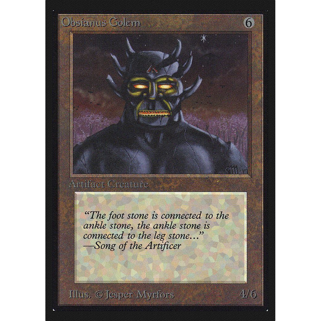 MTG Singles - Obsianus Golem - International Edition - Regular