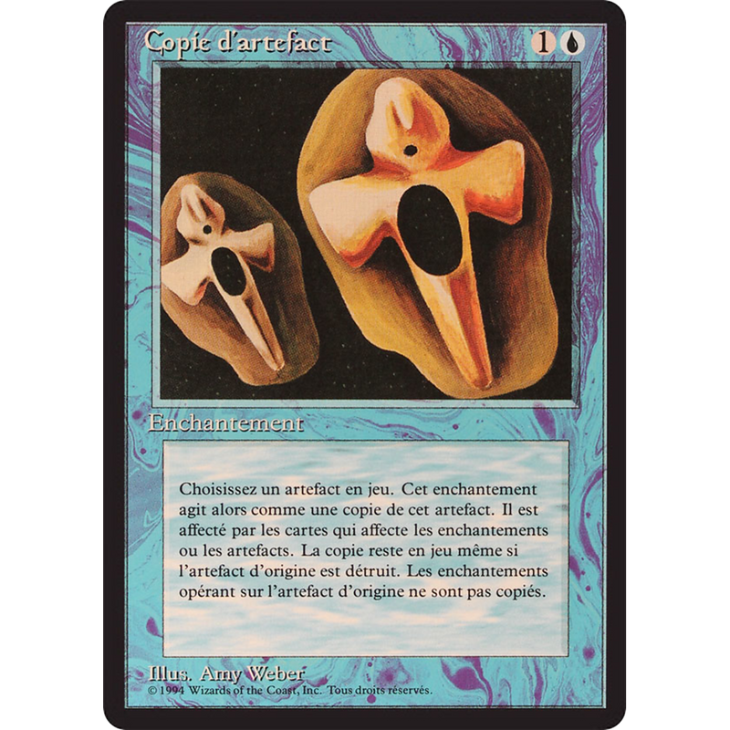 Magic the Gathering Copy Artifact - Foreign Black Bordered - French NM