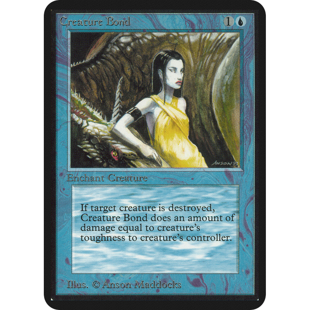 Magic the Gathering Creature Bond - Alpha NM