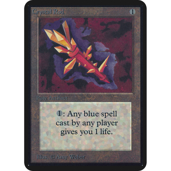 Magic the Gathering Crystal Rod - Alpha NM