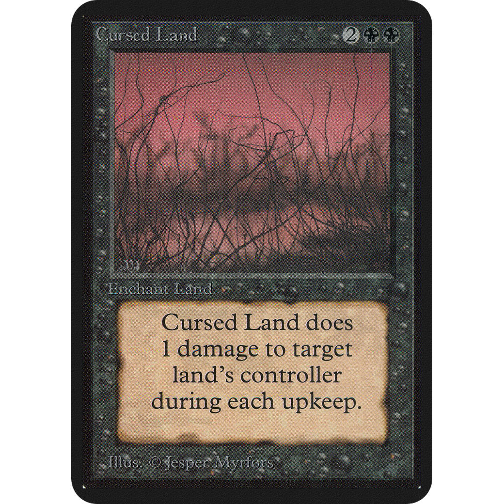 Magic the Gathering Cursed Land - Alpha NM