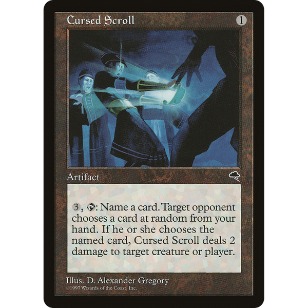 Magic the Gathering Cursed Scroll - Tempest NM