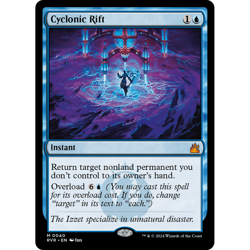 Magic the Gathering Cyclonic Rift - Ravnica Remastered NM