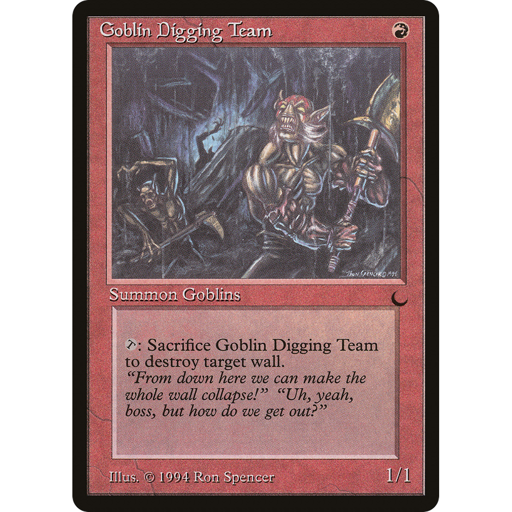 MTG Singles - Goblin Digging Team - The Dark - Regular