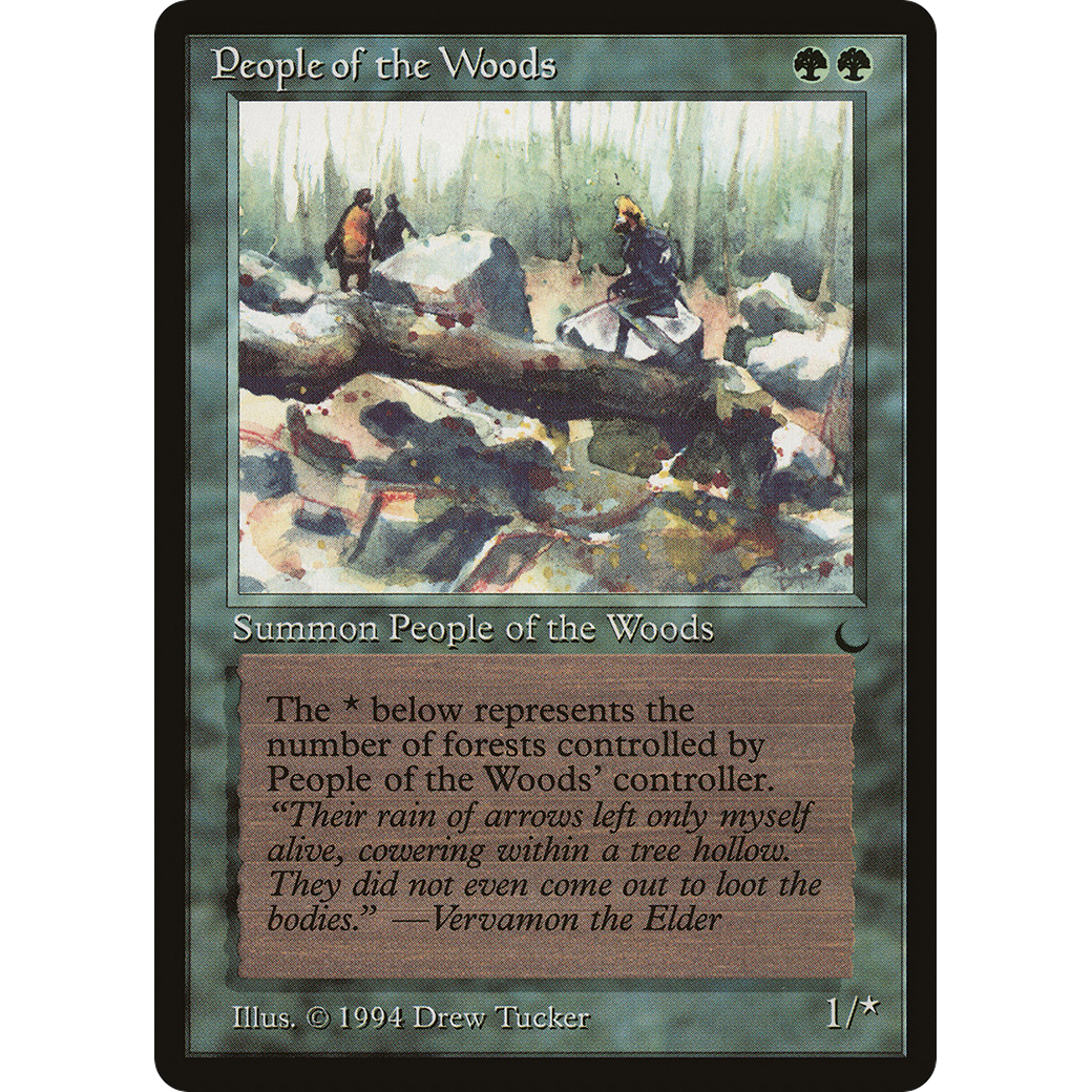 MTG Singles - People of the Woods - The Dark - Regular