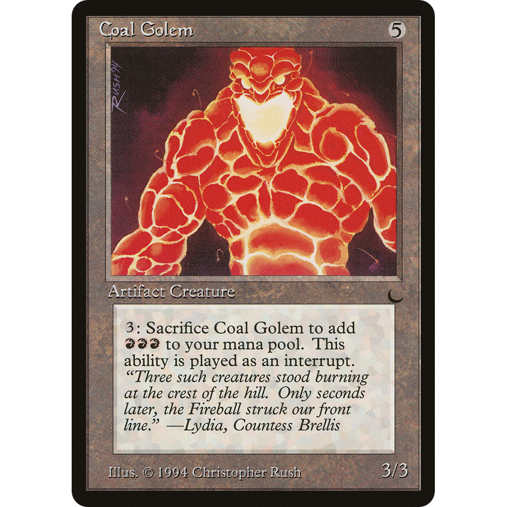 MTG Singles - Coal Golem - The Dark - Regular