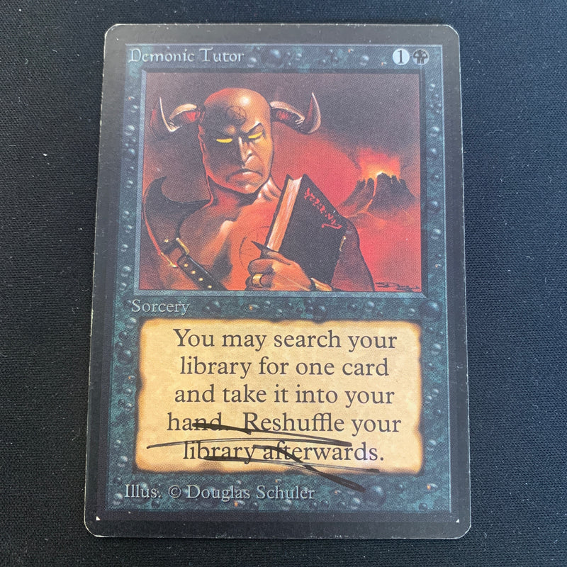 Magic the Gathering Demonic Tutor - Beta 