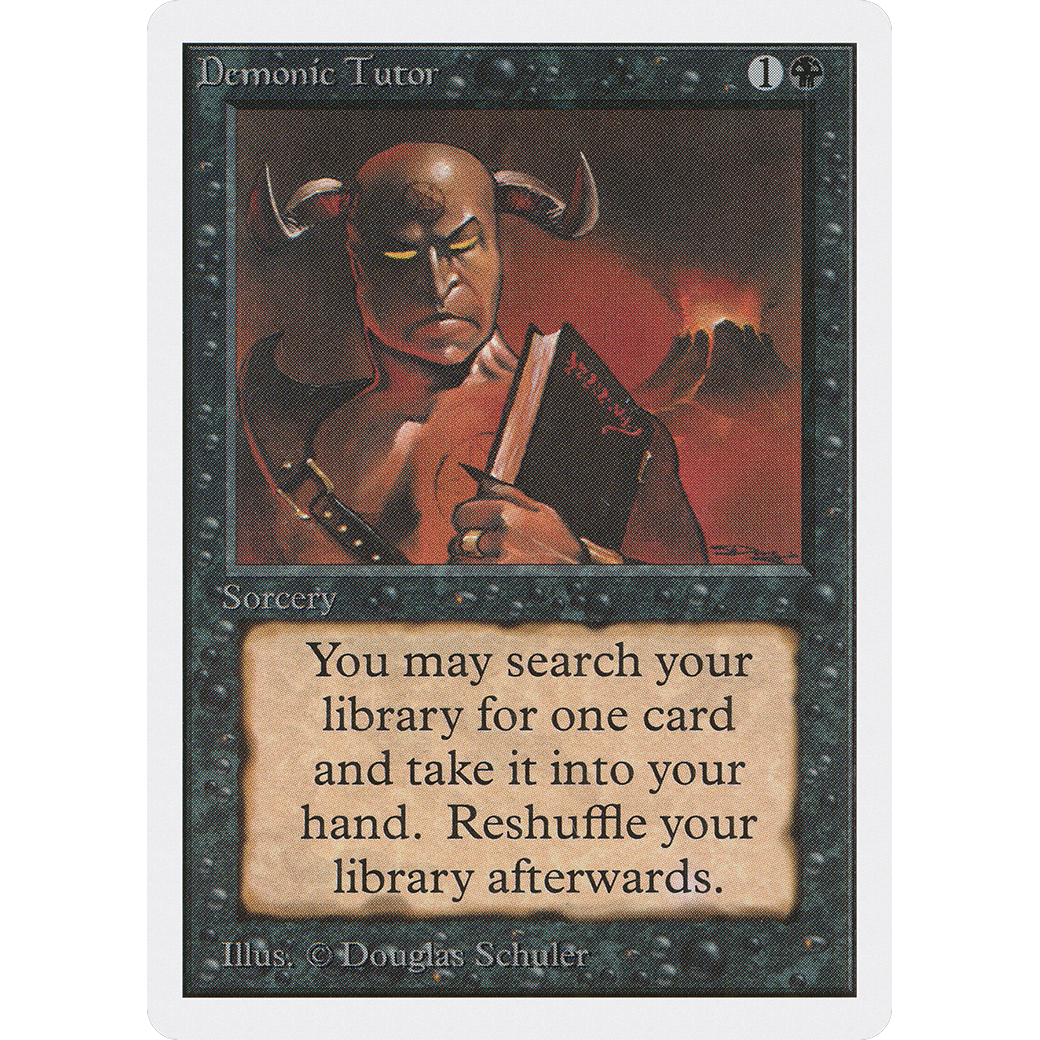 MTG Singles - Demonic Tutor - Unlimited - NM