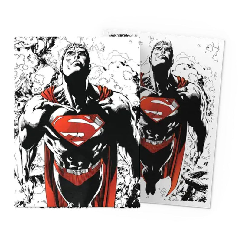 Dragon Shield Matte Dual Art Sleeves Superman Core Red/White