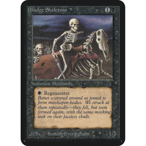 Magic the Gathering Drudge Skeletons - Alpha NM