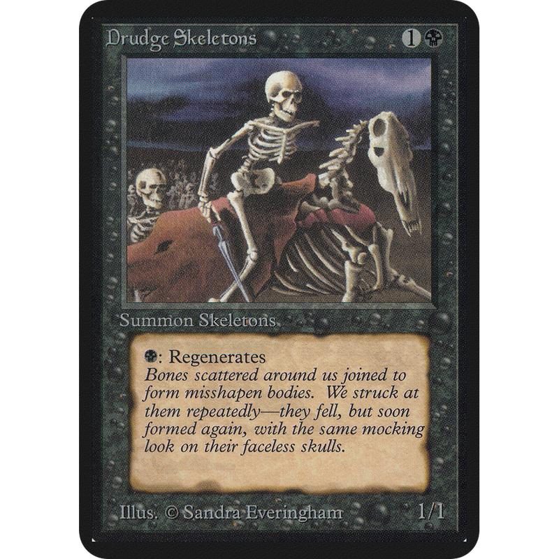 Magic the Gathering Drudge Skeletons - Alpha NM
