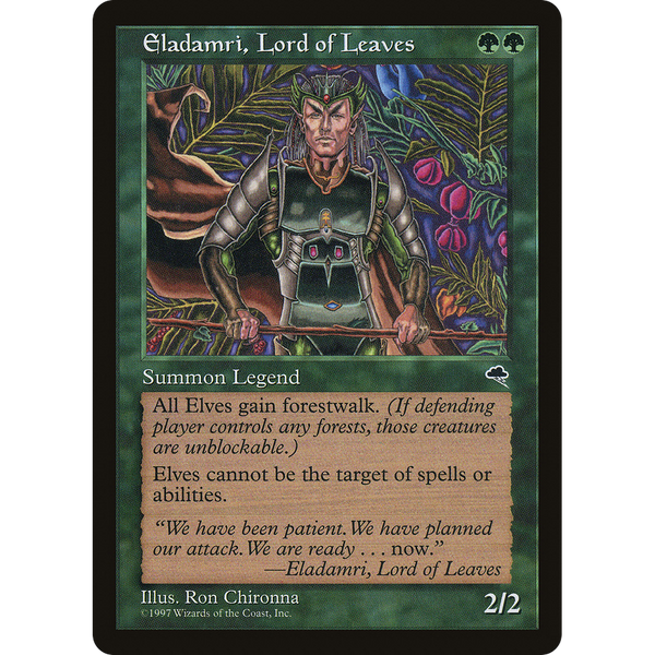 Magic the Gathering Eladamri, Lord of Leaves - Tempest NM