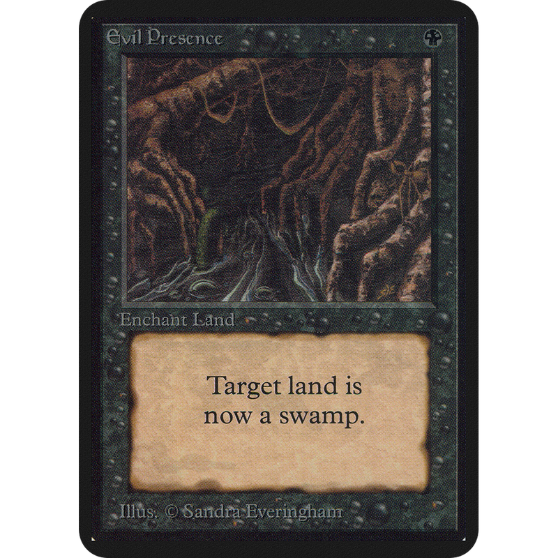 Magic the Gathering Evil Presence - Alpha NM