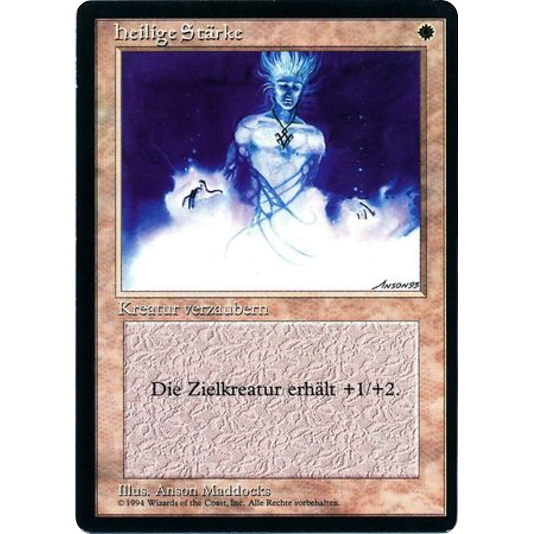 MTG Singles - Holy Strength - Foreign Black Bordered - German - Regular