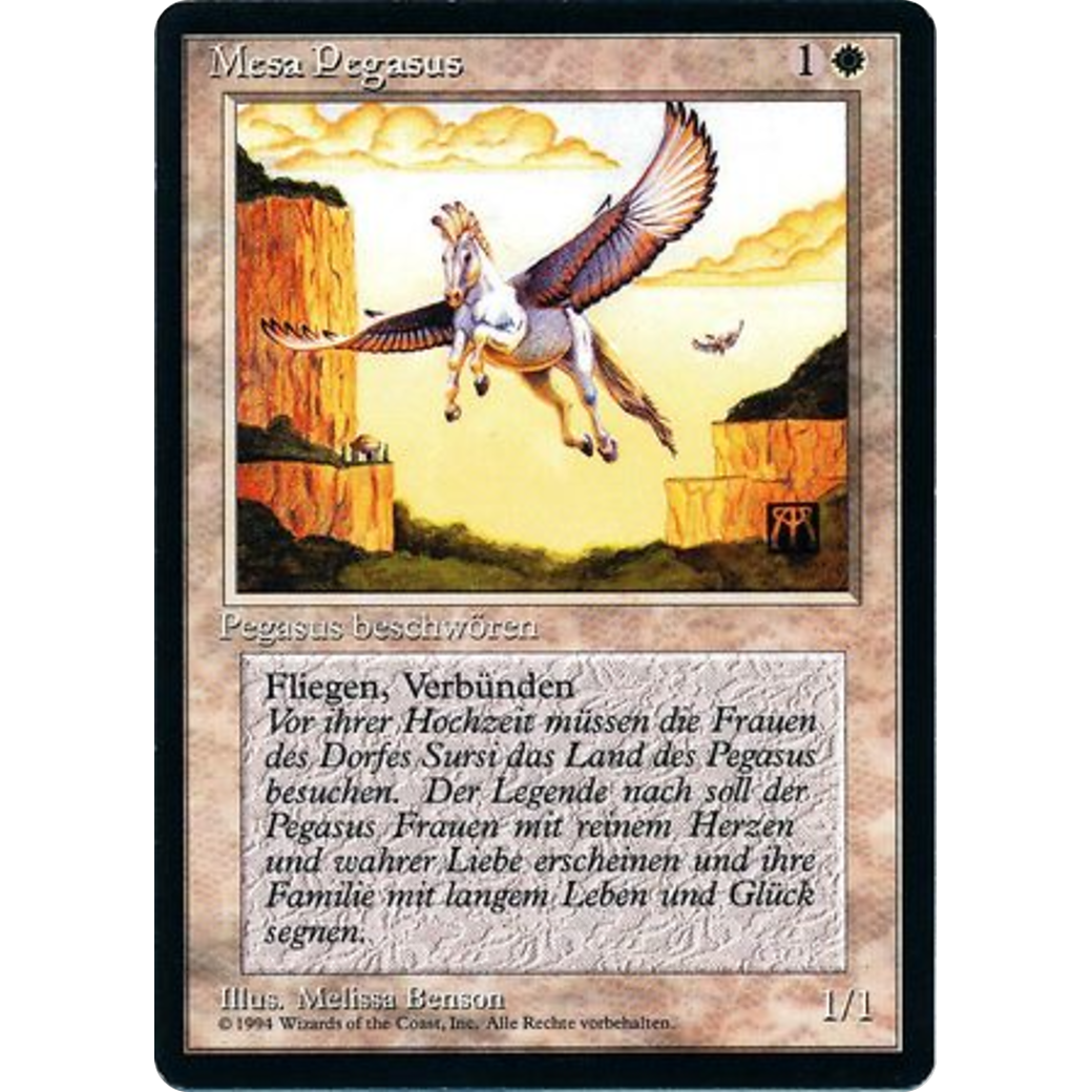 MTG Singles - Mesa Pegasus - Foreign Black Bordered - German - Regular