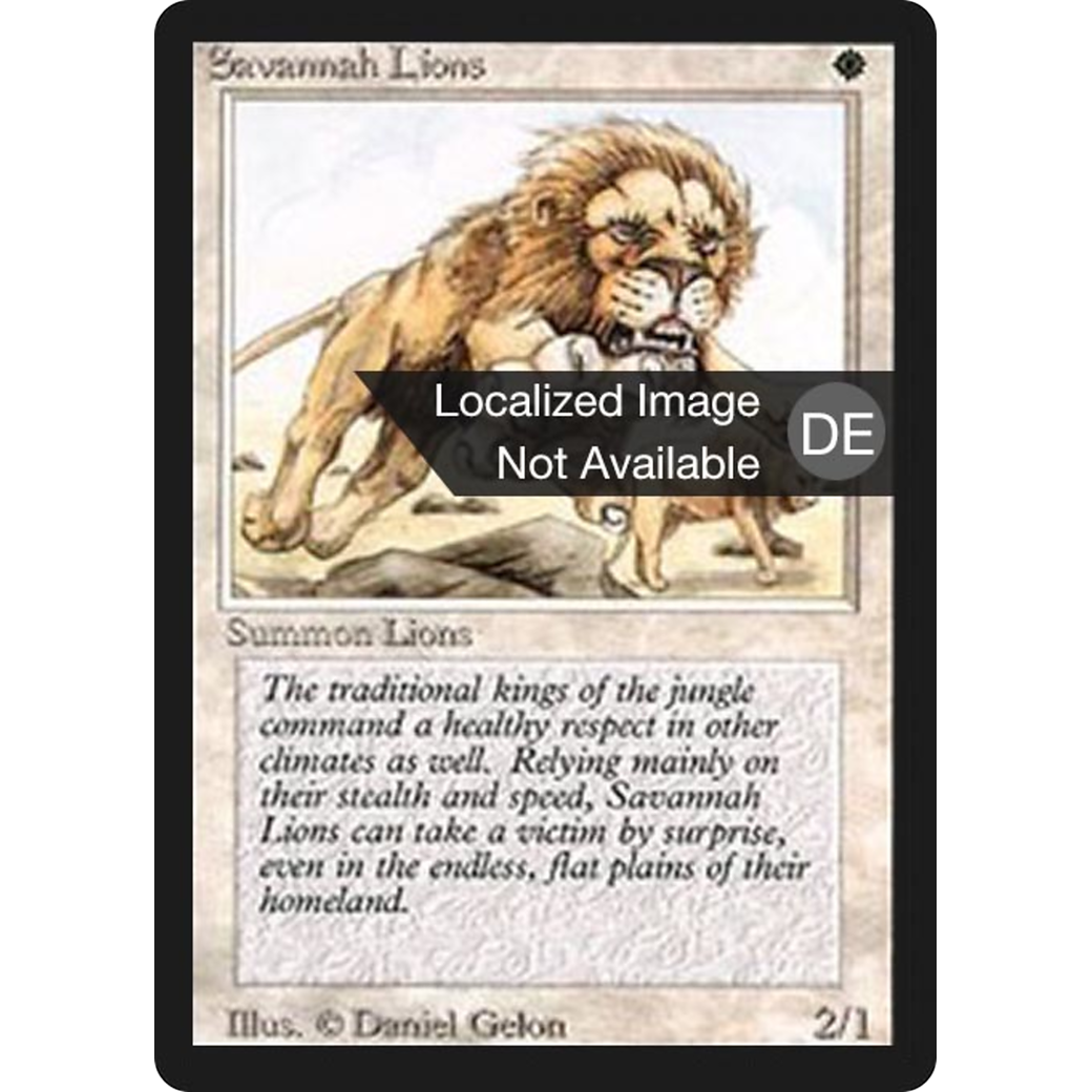 MTG Singles - Savannah Lions - Foreign Black Bordered - German - Regular