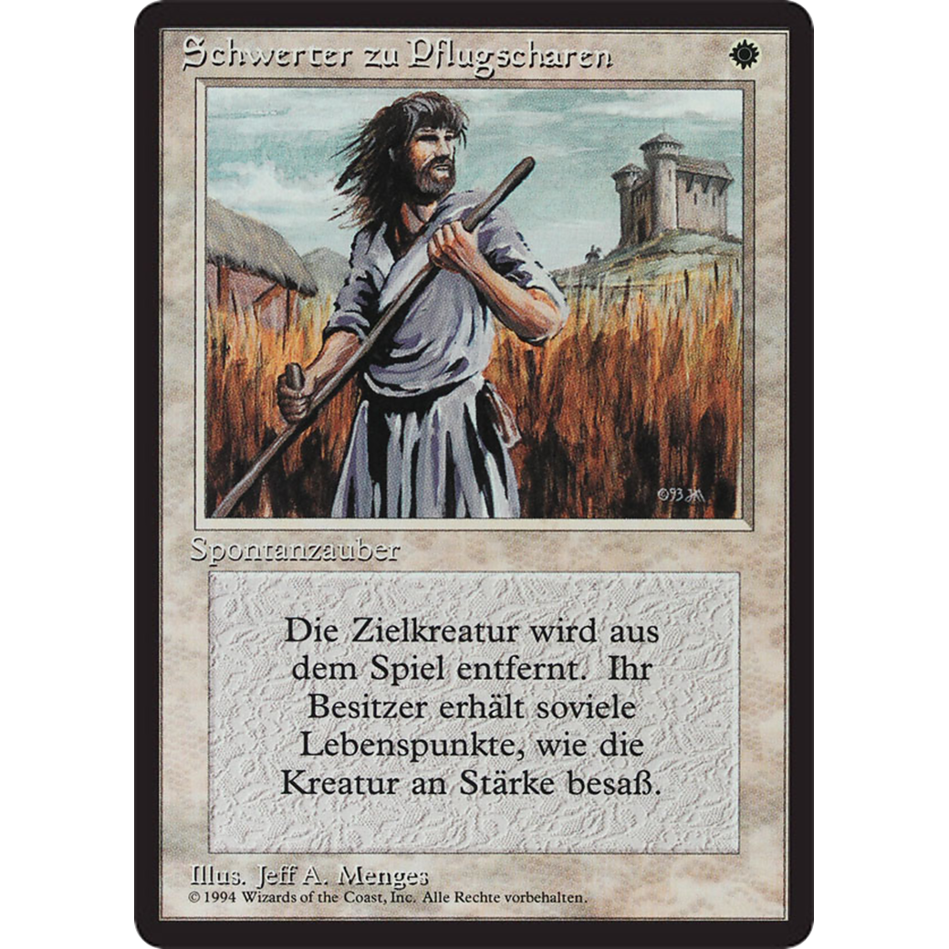 MTG Singles - Swords to Plowshares - Foreign Black Bordered - German - Regular