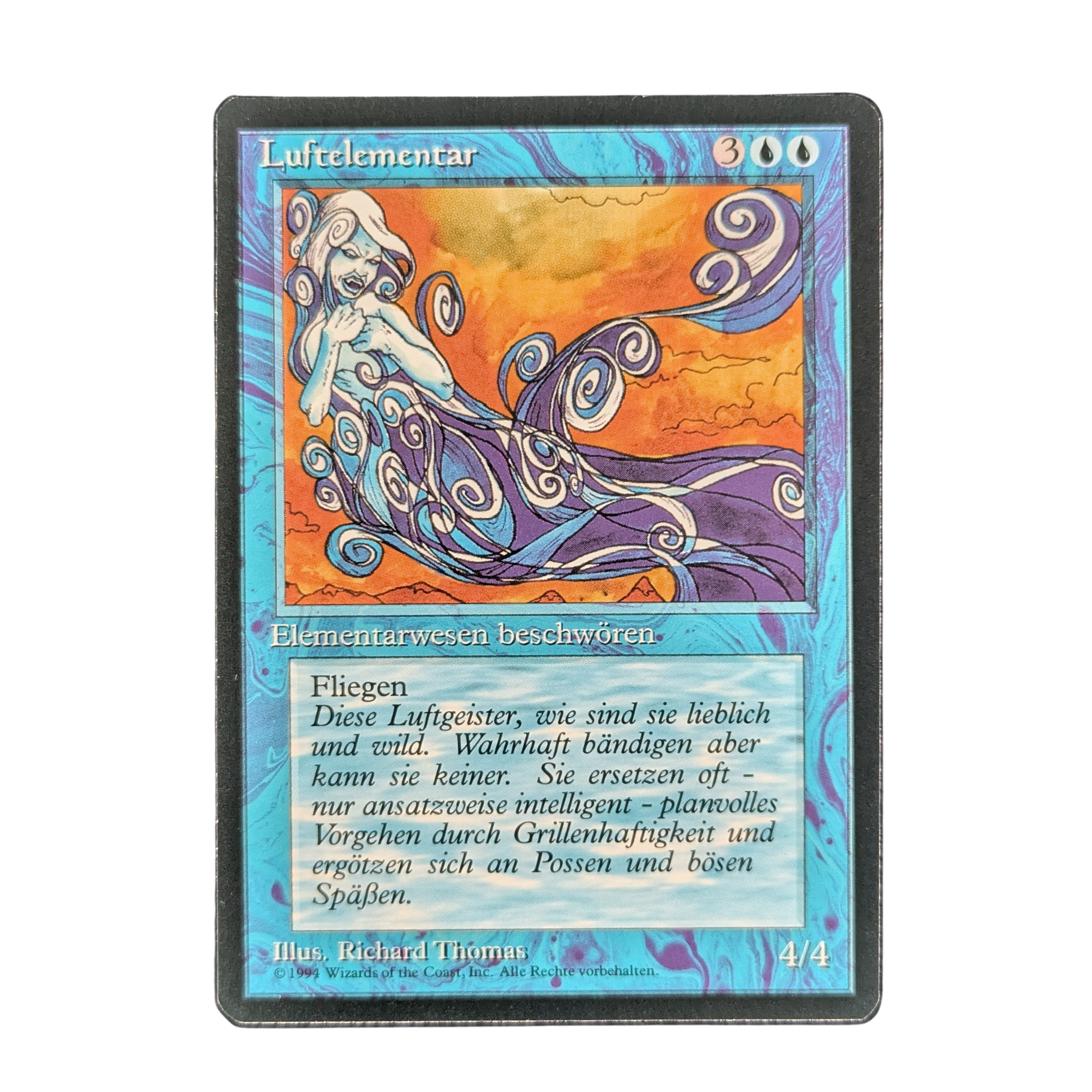 MTG Singles - Air Elemental - Foreign Black Bordered - German - 