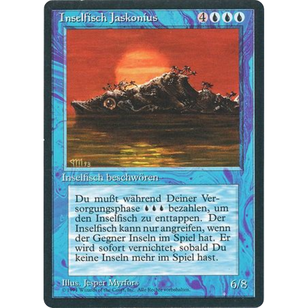 MTG Singles - Island Fish Jasconius - Foreign Black Bordered - German - Regular