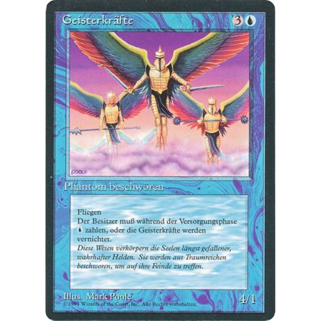 MTG Singles - Phantasmal Forces - Foreign Black Bordered - German - Regular