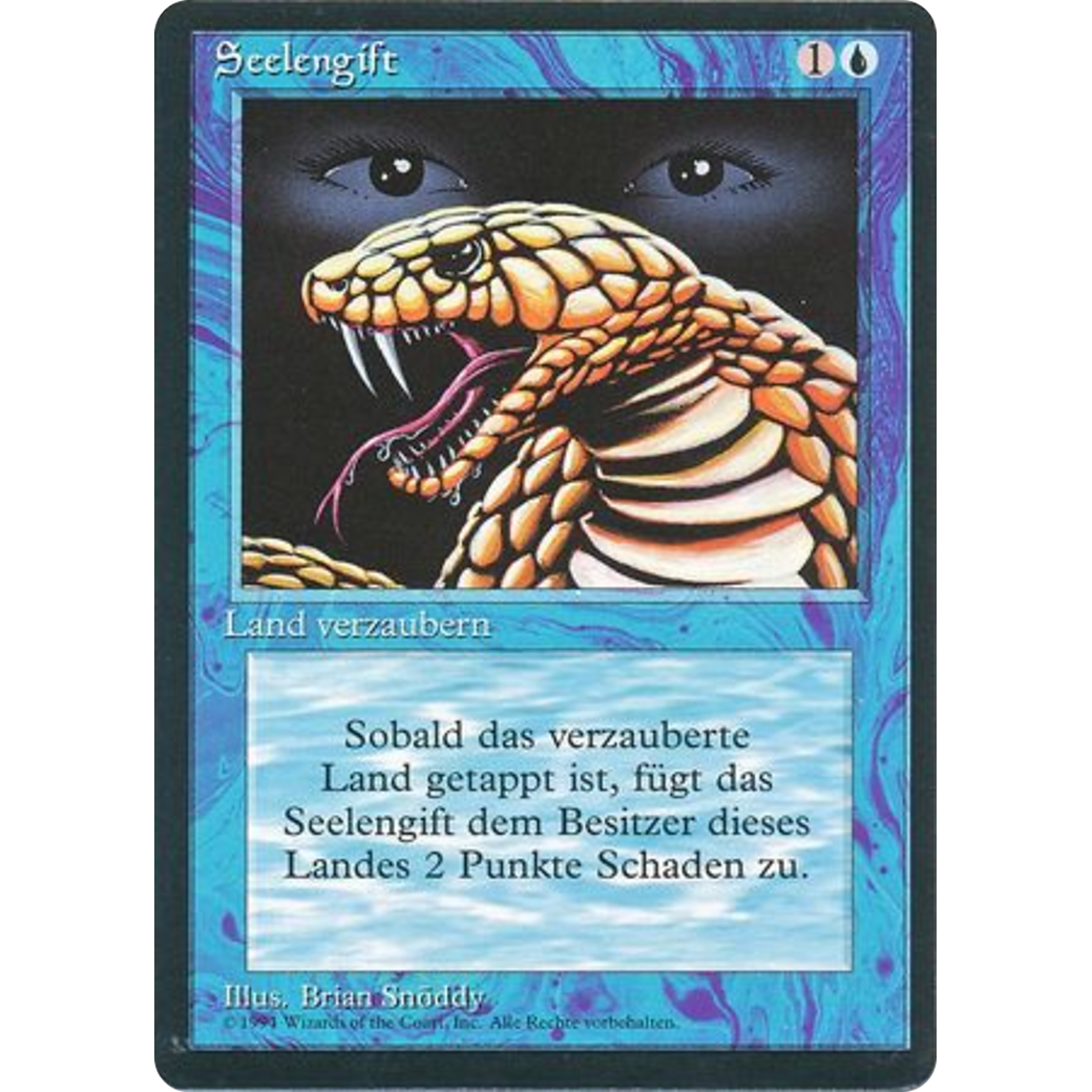 MTG Singles - Psychic Venom - Foreign Black Bordered - German - Regular