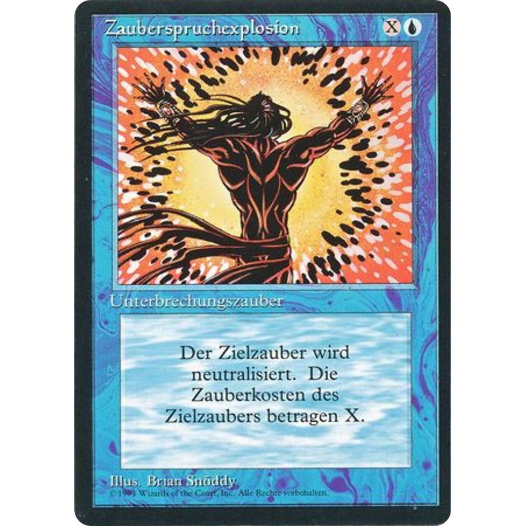 MTG Singles - Spell Blast - Foreign Black Bordered - German - Regular