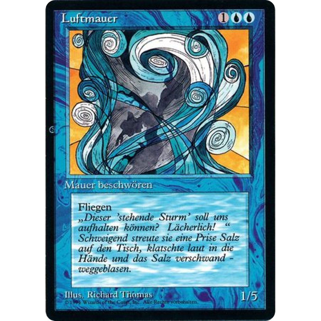 MTG Singles - Wall of Air - Foreign Black Bordered - German - Regular