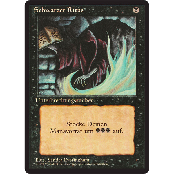 mtg black ritual cards Dark Ritual - Foreign Black Bordered
