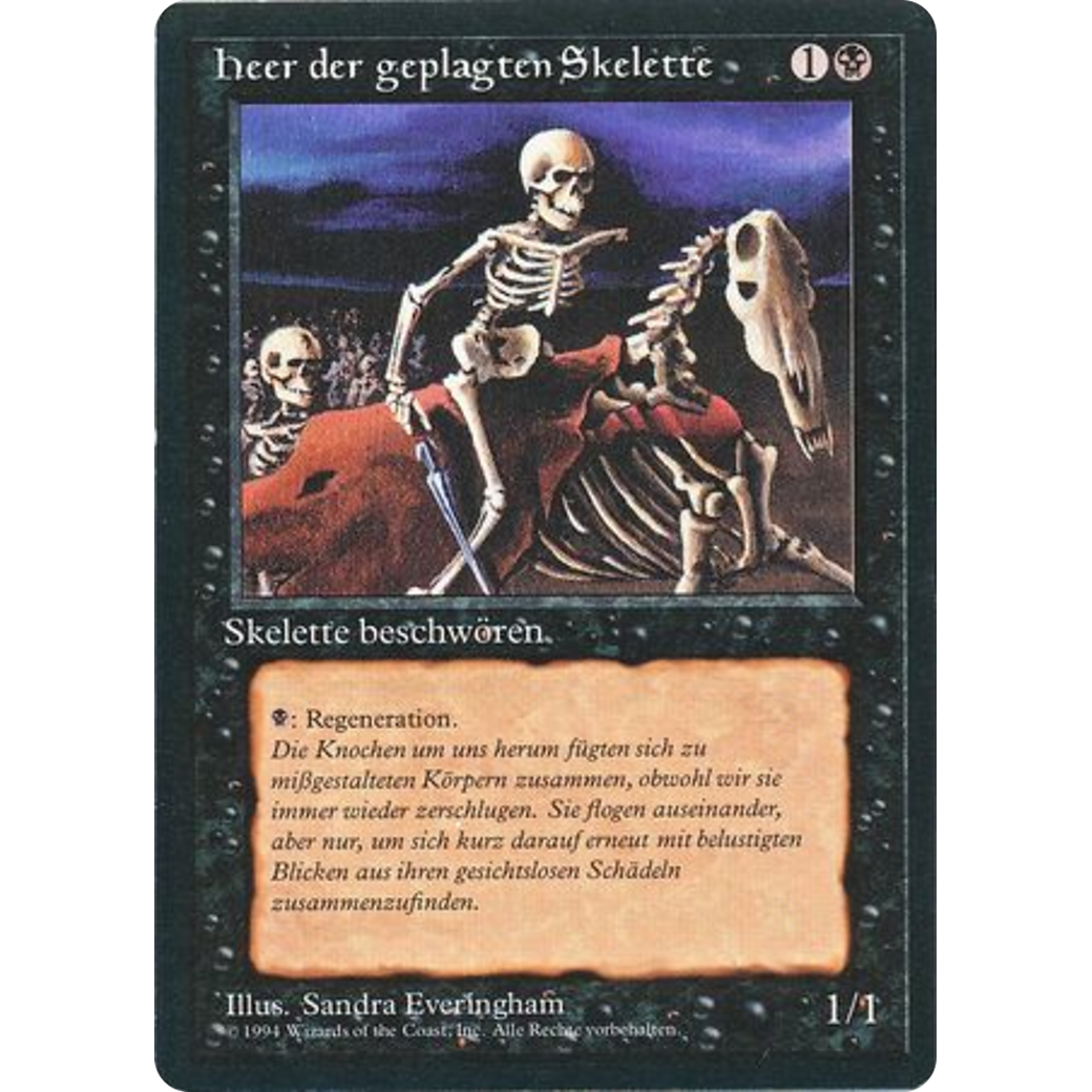 MTG Singles - Drudge Skeletons - Foreign Black Bordered - German - Regular