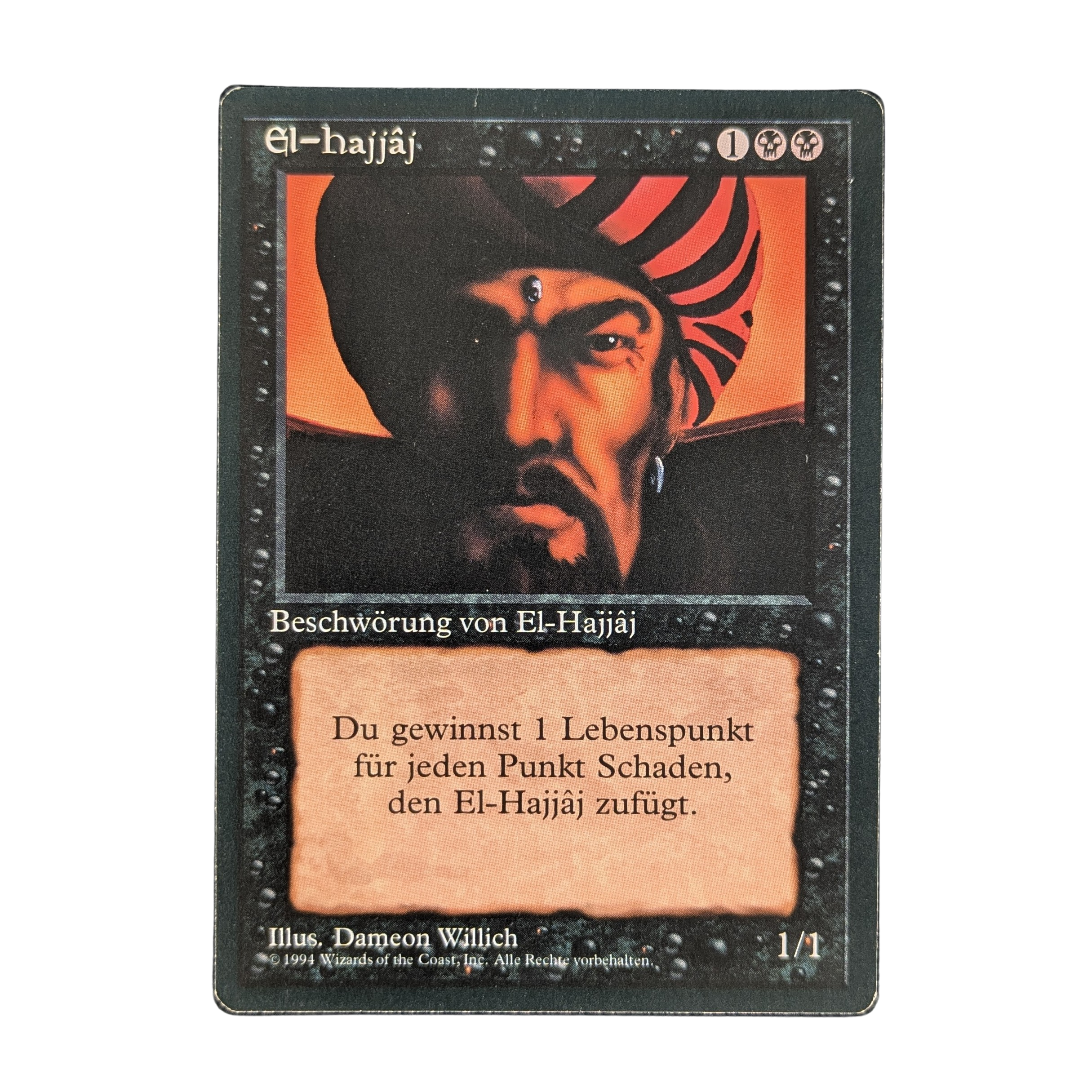 MTG Singles - El-Hajjâj - Foreign Black Bordered - German - 