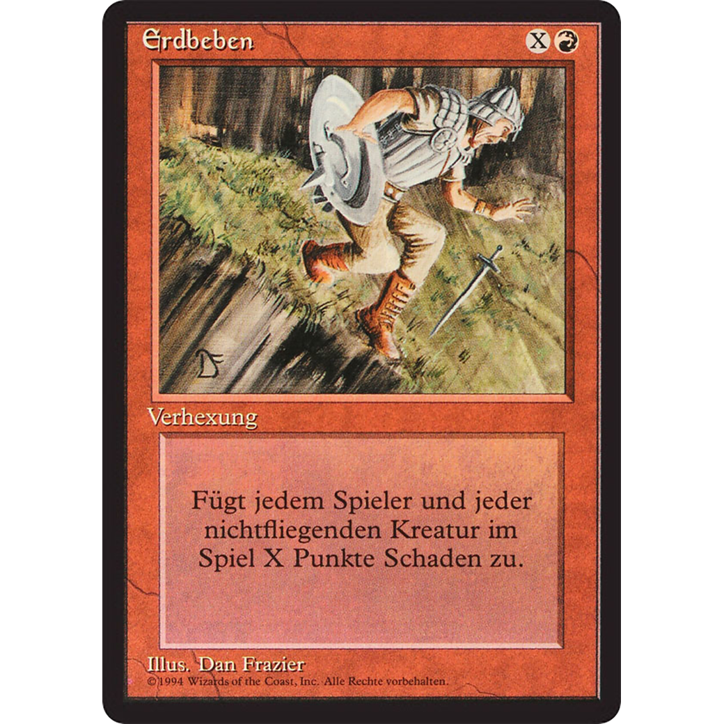 MTG Singles - Earthquake - Foreign Black Bordered - German - Regular