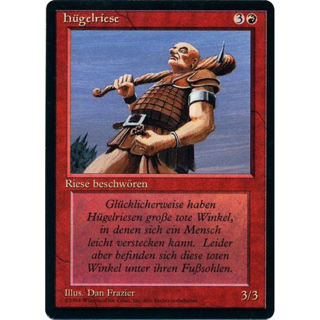 MTG Singles - Hill Giant - Foreign Black Bordered - German - Regular